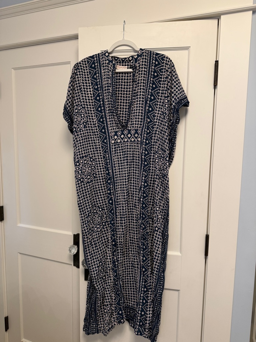 Emerson Fry Caftan, One Size, Ink/Navy print, One Size